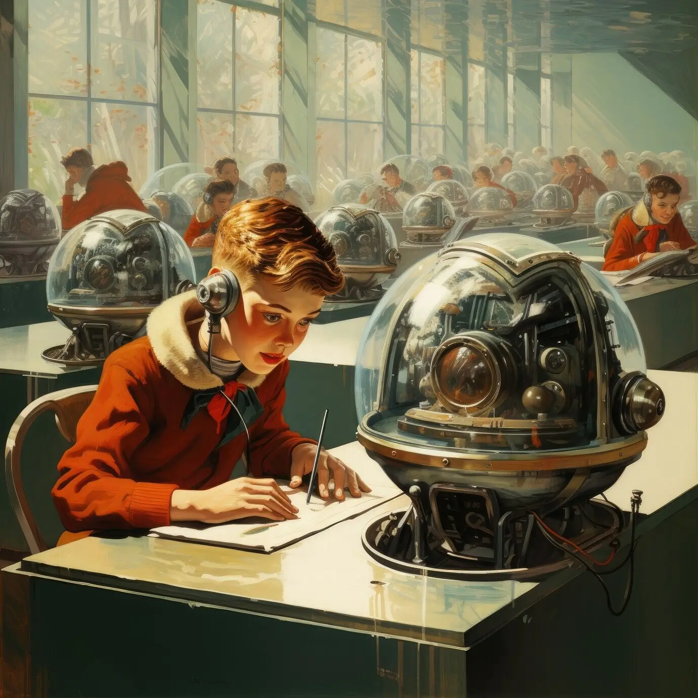 Uluslararası Eğitim Günü, fütüristik bir stilde