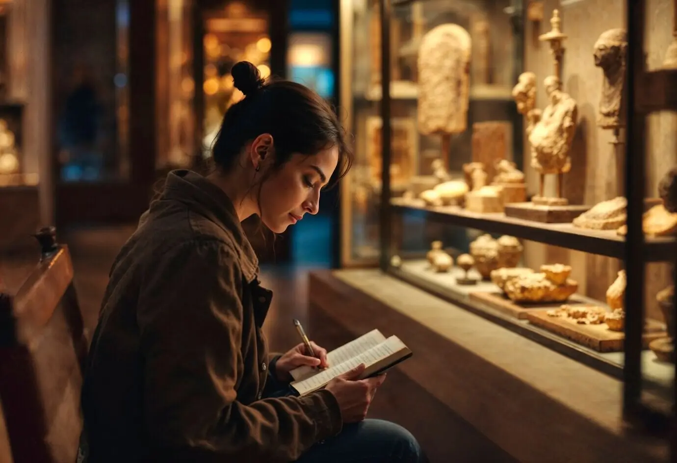 Lütfen yeniden yazmam için “Writers’ scene concept” açıklamasının metnini paylaşın.